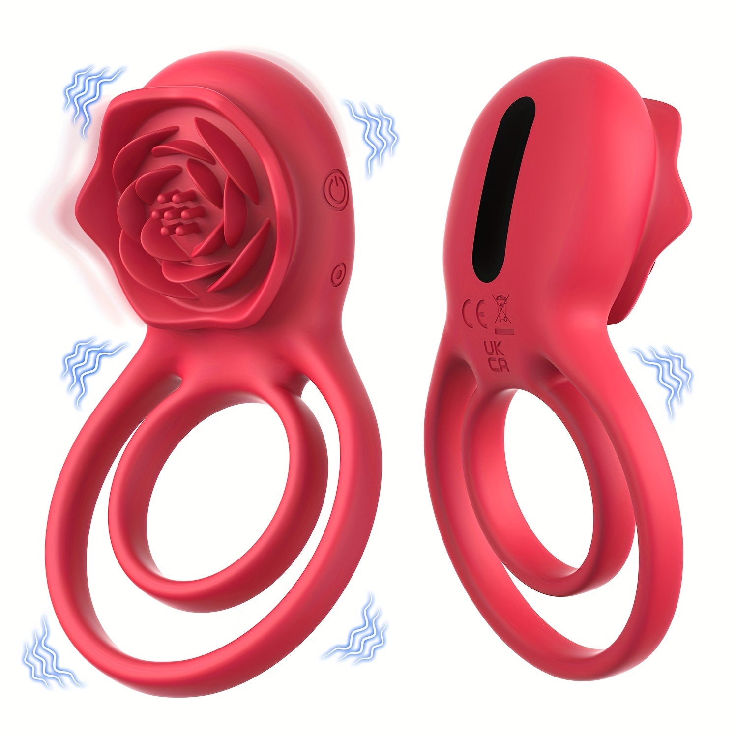 Rose Vibrating Ring with Clitoral Stimulator