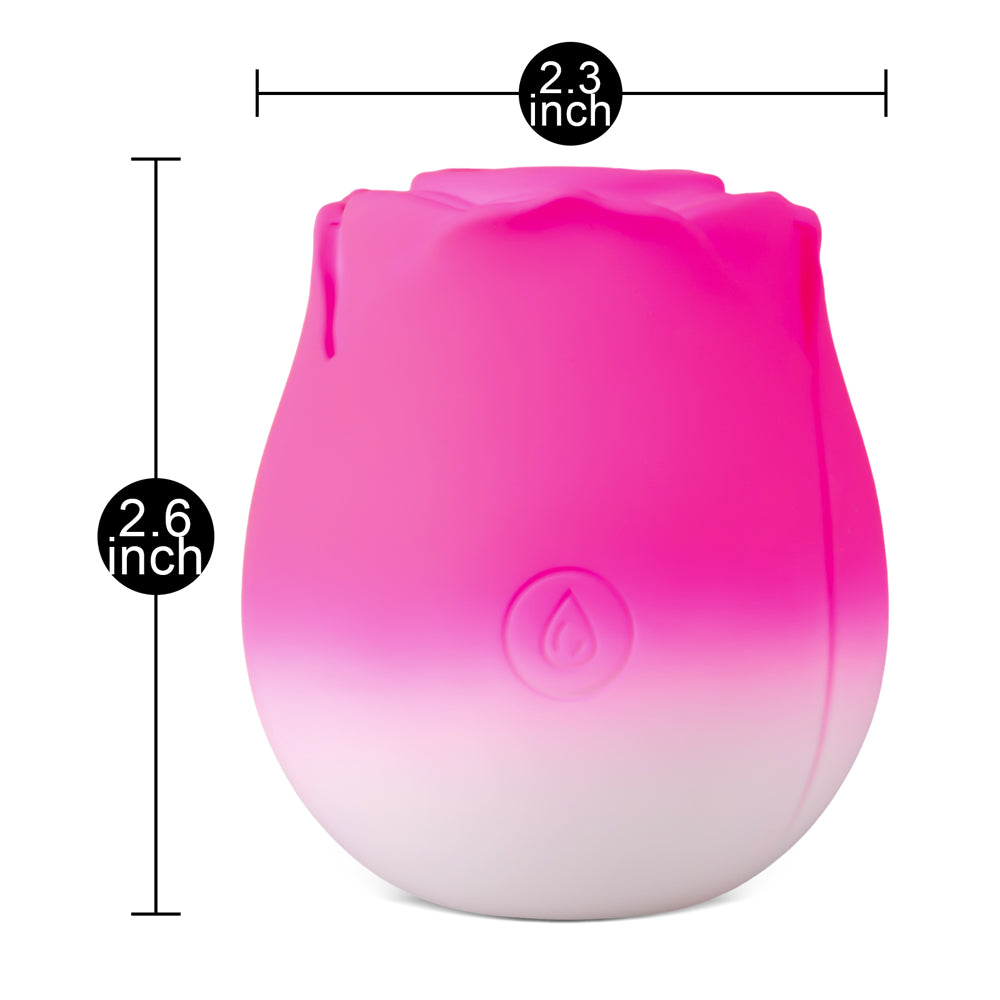 10-Function Silicone Rechargeable Clitoral Sucking Rose Sex Toy