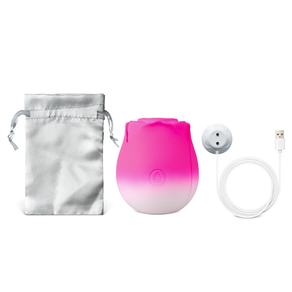 10-Function Silicone Rechargeable Clitoral Sucking Rose Sex Toy