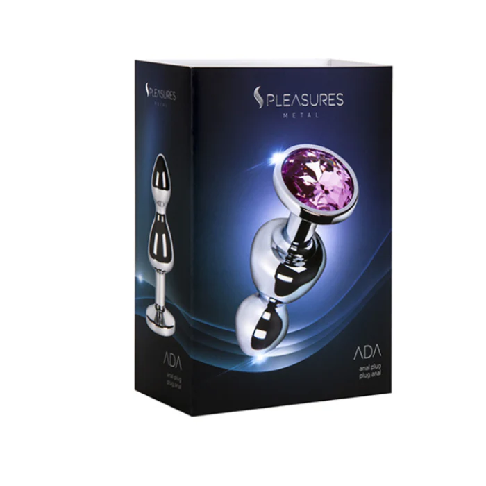Pleasures Ada Round Metal Anal Plug Large