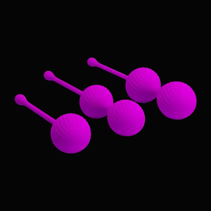 Pretty Love Kegel Ball Set - Purple (3)