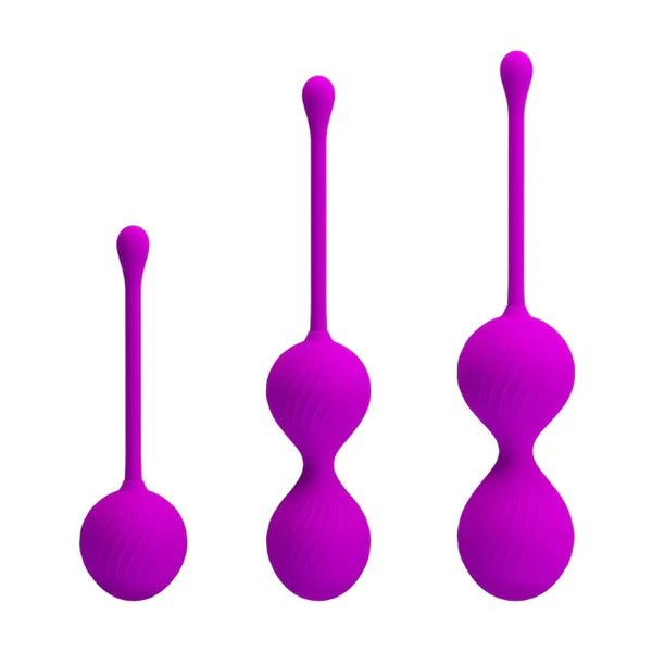 Pretty Love Kegel Ball Set - Purple (3)