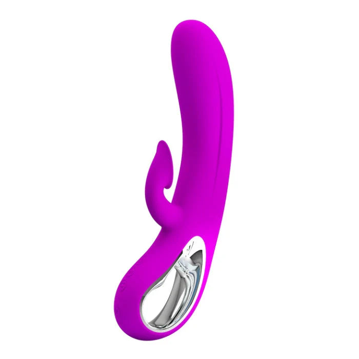 Pretty Love Nicola Rabbit Vibrator & Clitoral Sucker - Pink