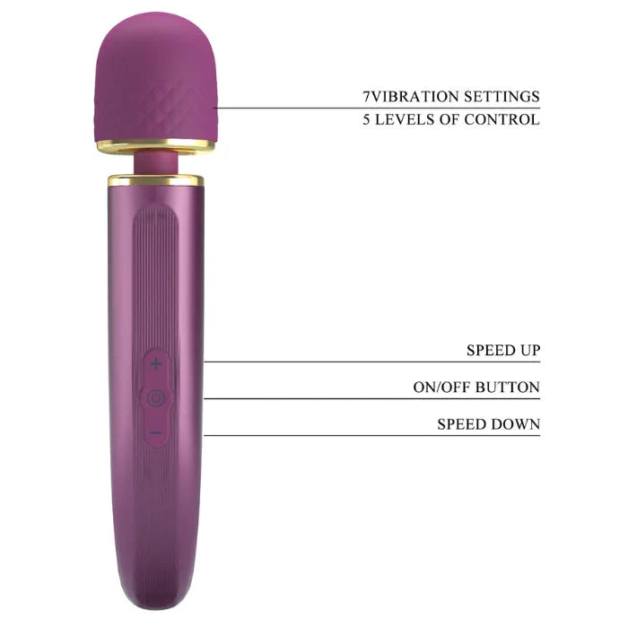 Pretty Love Wand Vibrator - Purple